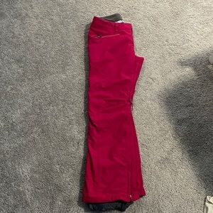 Deep pink Burton Society ski pants, large